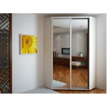 Шафа-купе Фенікс 130х130х240 см, 2 дзеркала. РОЗПРОДАЖ